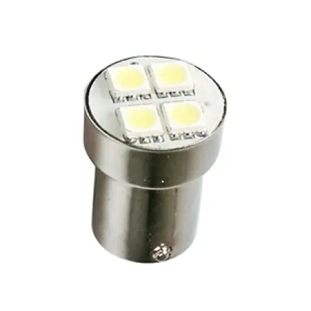 Schneller Versand LED SMD weiss BA15S Sockel 12 Volt 1 Watt (entspricht 21 Watt Glühbirne)