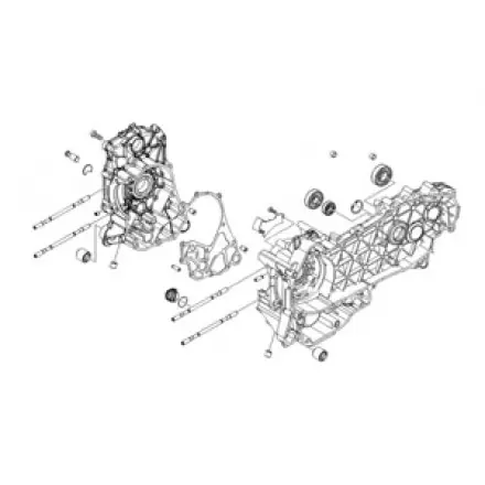 Motorgehäuse original Kat 2 - Piaggio 250 - 300 ccm Direktkauf