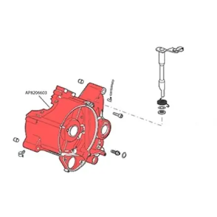 Kurbelgehäuse - Motorhälfte rechts - AM6 Motor - Aprilia RS 50 - CPI SM - SX- SMX - Generic Trigger - Rieju SMX - Peugeot XP - XR Schnäppchen