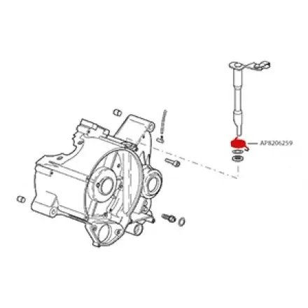 Highlight Rückholfeder Kupplungsausrückhebel original. - AM6 Motor - Aprilia RS 50 - CPI SM - SX- SMX - Generic Trigger - Rieju SMX - Peugeot XP - XR