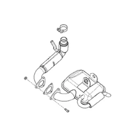 Auspuff Vespa PX 125 - 150 original Baujahr 2011 - 2013 Preiswert