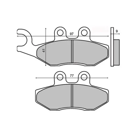 Sale Bremsbelagsatz Scheibe vorn - Sportcity - DNA - Runner - Nexus - Fly - Beverly - Vespa GTS - GTV - MP3 - X - Citystar