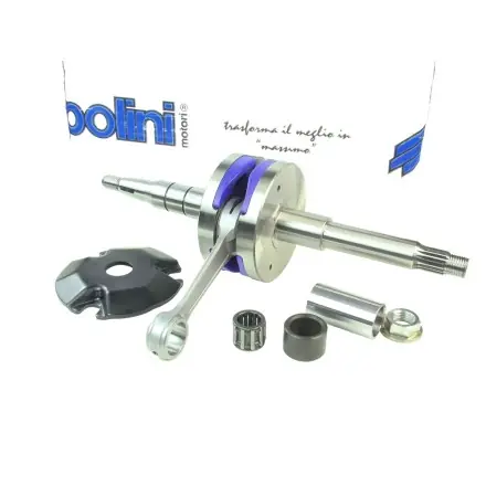 Kostenloser Rückversand Kurbelwelle Polini Racing Evo 2HPC 12mm Bolzen(spezial) - Minarelli Motor -Aerox - Nitro - Ovetto - Jog - Mach G - F12 - F15 - SR50