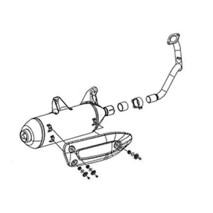 Sofort Bestellen Auspuff Piaggio X7 250 ccm Euro 3