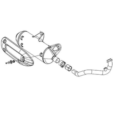 Expressversand Auspuff MP3 250 ccm