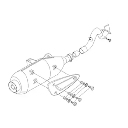 Auspuff original - Beverly 250 ccm Billig