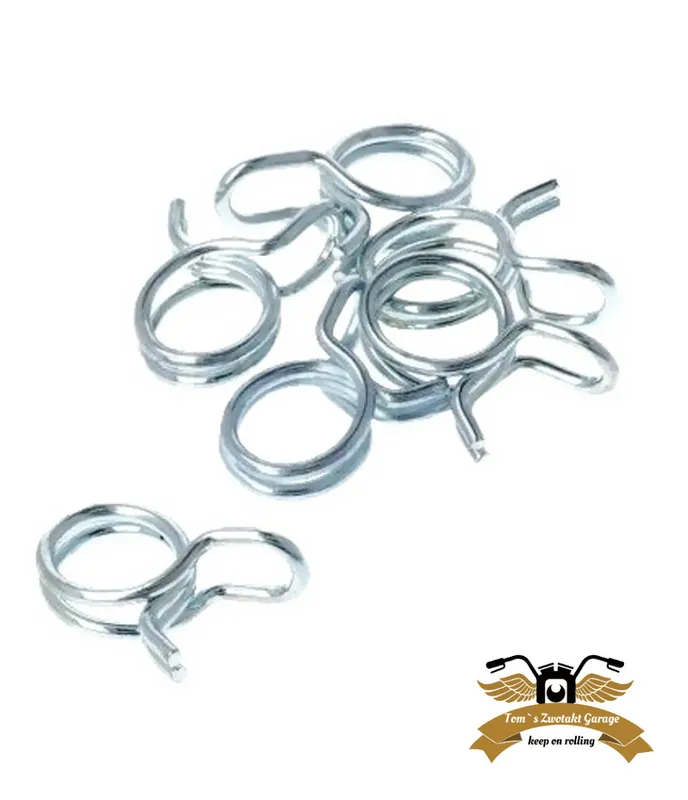 4 x Klemmfeder 7,0-7,5mm Schlauchschelle Schlauchklemme Versand Am Gleichen Tag