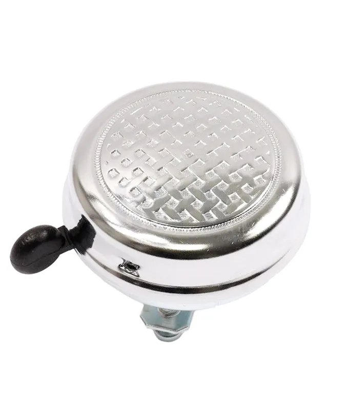 Schnäppchen Klingel Glocke Chrom Schachbrett 60 mm