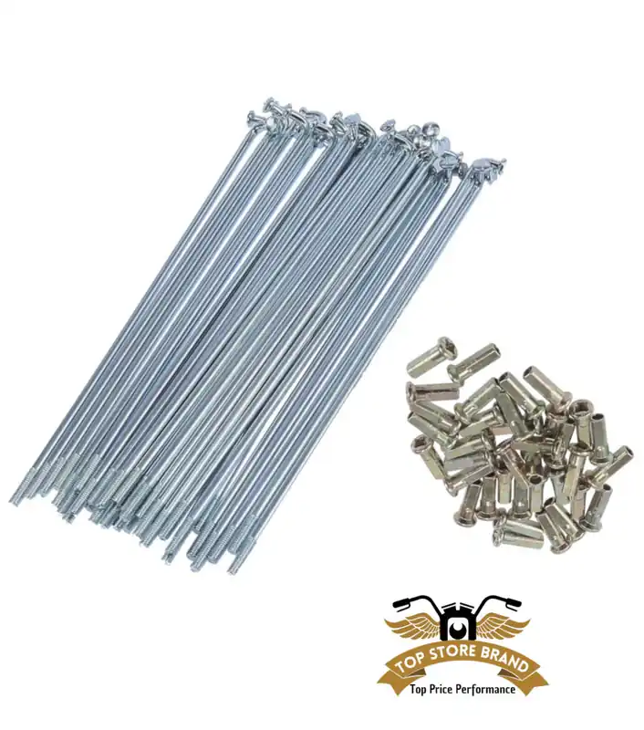 Preis Gesenkt 36 x Speichen verzinkt mit Nippel 36 St. 155 mm x 2,9 mm 90 Grad