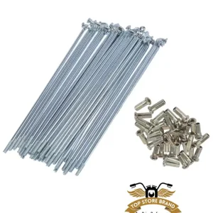 Direktkauf 36 x Speichen verzinkt mit Nippel36 St. 175 mm x 2,9 mm 90 Grad