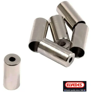 Neue Kollektion Endkappe Bowdenzug CNC Messing Ø 5,0mm verchromt Endhülse Bowdenzugkappe