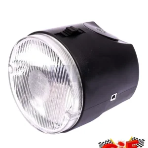 Direkt Vom Hersteller Scheinwerfer schwarz komplett rund Vespa SI mit Lichtschalter -CIF-