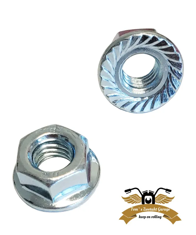 Geprüft Mutter Riemenscheibe / Pully Sperrmutter Flanschmutter Pulley Bundmutter Ciao Bravo Citta Vespa SI Boss