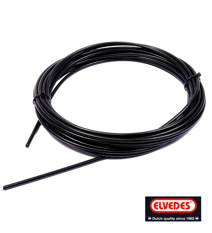Bowdenzughülle schwarz Außen/Innen Ø5mm / Ø2,0mm Meterware -Elvedes- Letzte Chance