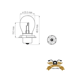Birne Glühbirne P26S 6V 20W Glühbirne Mofa Moped Scheinwerfer Klarglas Online Kaufen