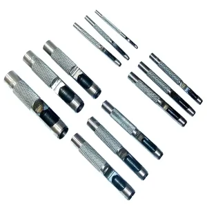 Markenprodukt Stanzen Satz 12-teilig für Dichtungspapier Moped Zylinderkopf / -Fußdichdung