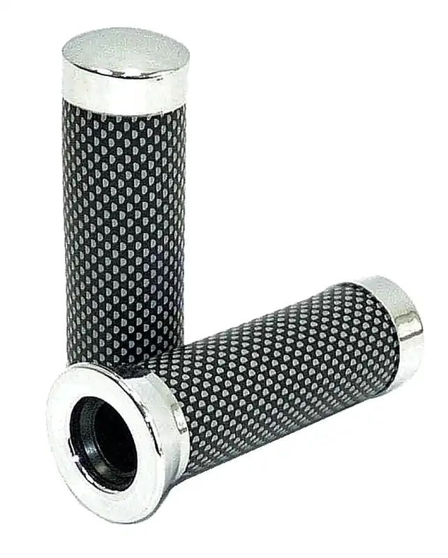 Letzte Chance Lenkergriffe Chrom Carbon Look Griffe 140mm Ø innen 22/24mm Ciao, Bravo