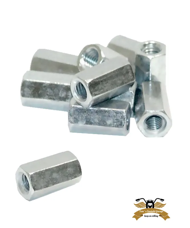 Zylinder Auspuff Stehbolzen Mutter M63D verlängert Mofa Moped Abverkauf