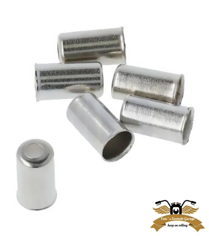 4 x Endhülse Endkappe Bowdenzug Hülle Bremse Schaltung D 5,3 mm Sonderaktion