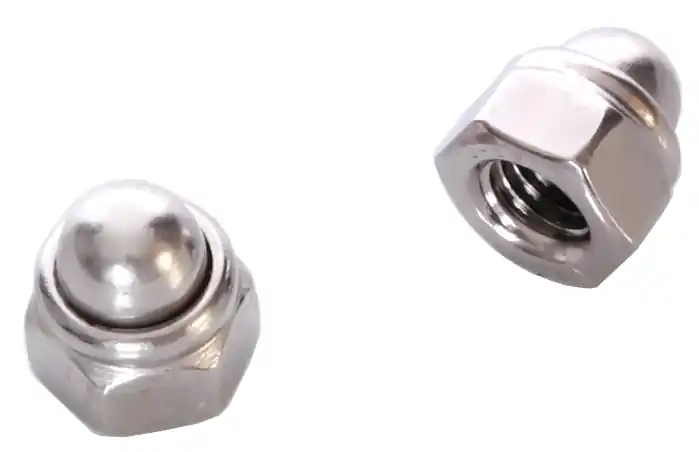 2 x Hutmutter M4 Edelstahl DIN 986 V2A selbstsichernd Mofa Moped Preisknaller