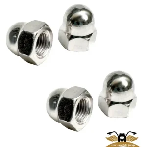 2 x Hutmutter M6 Edelstahl DIN 1587 V2A hohe Bauform Mofa Moped Billig