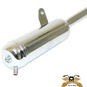 Schneller Versand Auspuff verchromt JAMARCOL Schalldämpfer 22,5 mm AnschlußChrom Piaggio Ciao