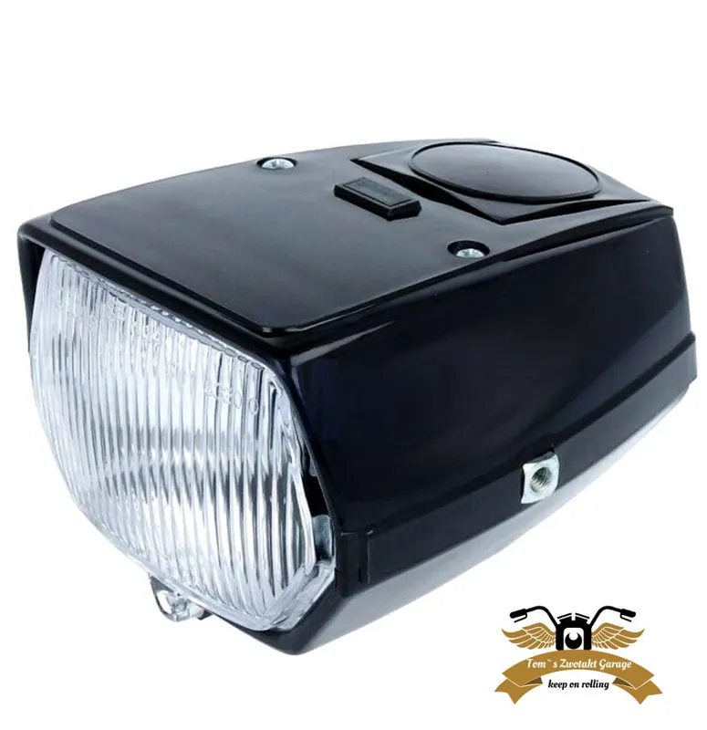 Scheinwerfer Frontscheinwerfer schwarz lackierfähig Mofa Moped Ciao Citta Puch Ausverkauf