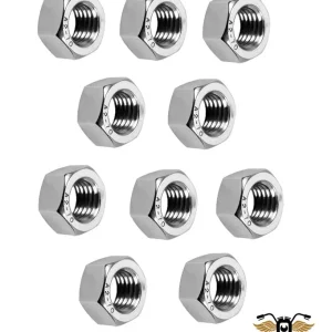 10 x Sechskantmutter M5 Edelstahl DIN 934 A2 V2A rostfrei Moped Mofa Mokick Must-Have