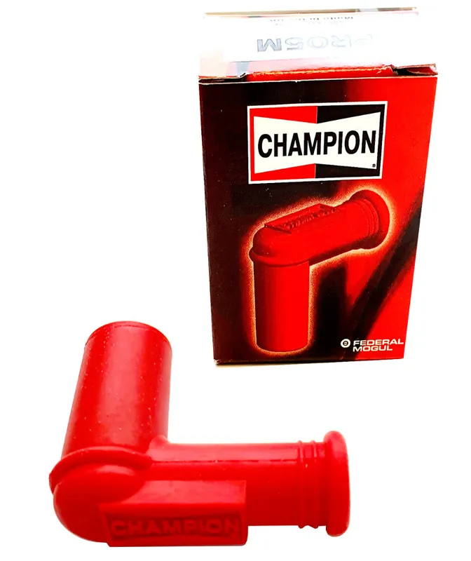 Begrenztes Angebot Zündkerzenstecker Champion Racing Silikon rot 5k Ohm Mofa Moped