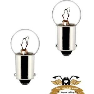 2 x Birne BA9S 6V 7,5W Mofa Moped Mokick Roller Klarglas Beliebt