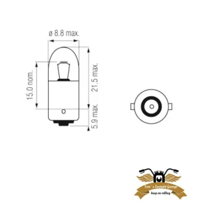 2 x Birne Ba9s 6V 5WLampe Birnchen Mofa Moped Mokick Roller Klarglas Zertifiziert