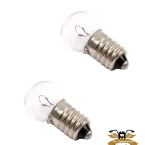 2 X Birne Lampe Mofa Moped Schraubgewinde E10 6V 0,5W Aktuell
