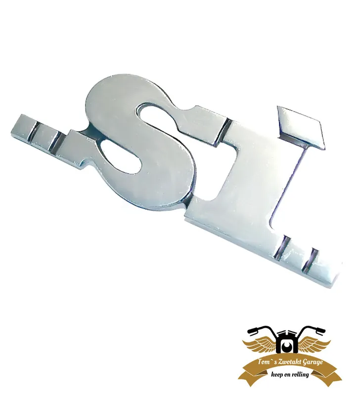 Embleme Schriftzug Vespa SI 3D Metall Chrom Seitendeckel Monte Carlo Aktuell