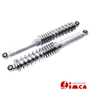 Stoßdämpfer IMCA Federbein silber chrom 360 mm Höherlegung Mofa Moped Top-Angebot