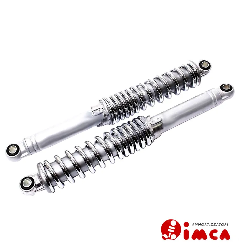 Stoßdämpfer IMCA Federbein silber chrom 360 mm Höherlegung Mofa Moped Top-Angebot