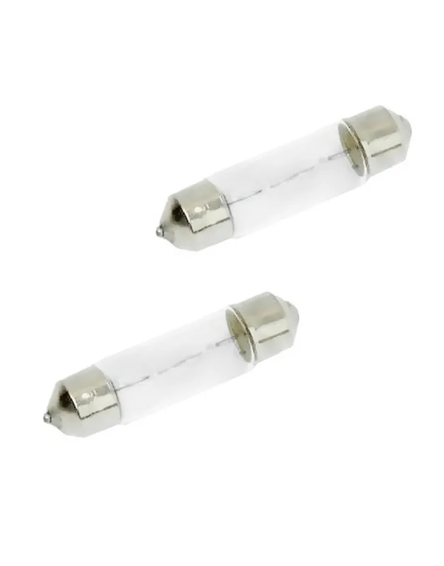 2 Stück Soffitte 8x31mm 6V 3W klar Birne Mofa Moped Mokick Glühbirne Lampe Highlight