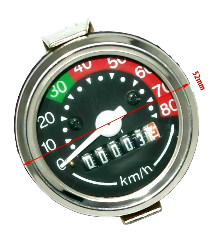 Direktkauf Tacho Tachometer universal Ø 48mm VDO Anschluß - 80 km/h -OEM-