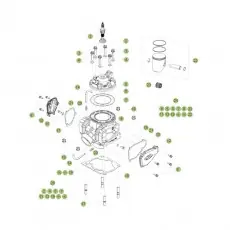 Ausverkauf Beta RR250 2T 15 Zylinder/Zylidnerkopf/Ventiltrieb