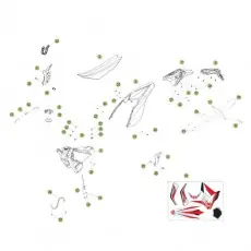 Beta RR250 2T 14 Verkleidung/Sitzbank/Tank 1 Versand Am Gleichen Tag