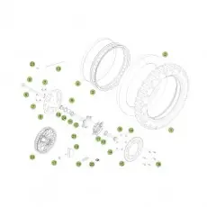 Ausverkauf Beta RR250 2T 14 Hinterrad