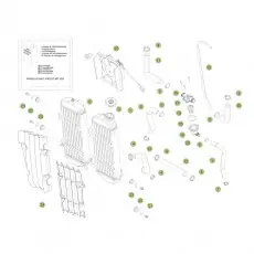 Highlight Beta RR250 2T 14 Kühlsystem