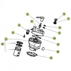 Beliebt Beta RR50 Sport 15 Zylinder/Zylinderkopf/Ventiltrieb