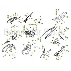 Schneller Versand Beta RR50 Sport 16 Verkleidung/Sitzbank/Tank 1