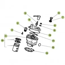 Aktuell Beta RR50 Sport 16 Zylinder/Zylinderkopf/Ventiltrieb