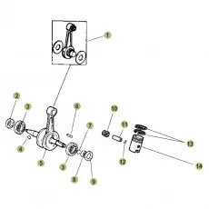Preis Gesenkt Beta RR50 Sport 16 Kurbelwelle/Kolben/Ausgleichswelle