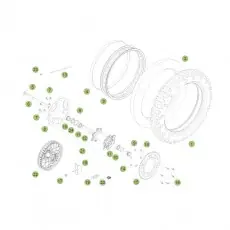 Beta RR250 2T Racing 14 Hinterrad Gratis Versand