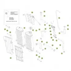 Beta RR250 2T Racing 14 Kühlsystem Neue Ware