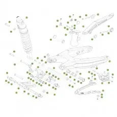 Beta RR250 2T Racing 14 Schwingarm/Federbein 1 Sonderaktion