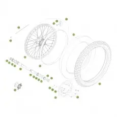 Beta RR250 2T Racing 15 Vorderrad Kracherpreis