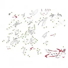 Beta RR520 Factory 11 Verkleidung/Sitzbank/Tank Neue Ware